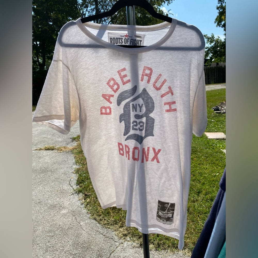 Trade Mark Roots of Fight Baseball Babe Ruth Bronx Short-Sleeve Cotton T-Shirt